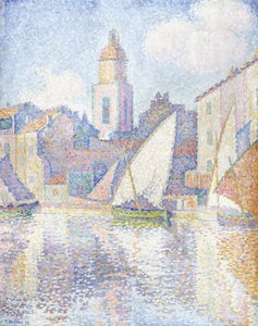 Clocher à Saint-Tropez - Paul Signac