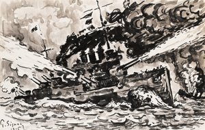 Cuirassé combattant - Paul Signac
