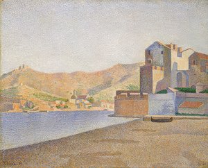 La Plage de la ville, Collioure. Opus 165. 1887