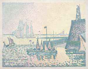 Soir, Le quai à Vlissingen - Paul Signac