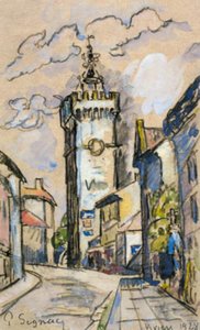 Le clocher de Viviers - Paul Signac