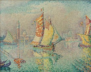 Lagune, voile jaune - Paul Signac