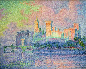 Le chateau des Papes, Avignon (painting on canvas)