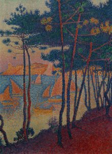 Voiles et pins - Paul Signac