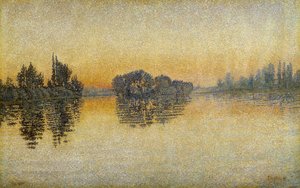 Coucher de soleil, Herblay - Paul Signac