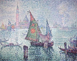 La Voile verte, Venise, 1904 - Paul Signac