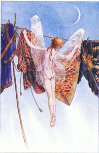 Venez les accrocher sur la ligne, illustration de La Tempête, 1908 - Paul Vincent Woodroffe