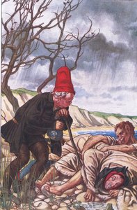 Quatre jambes et deux voix : Un monstre des plus délicats !, illustration de La Tempête, 1908 - Paul Vincent Woodroffe