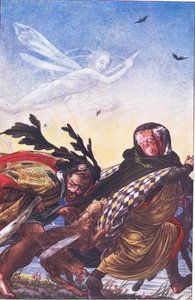 Furie ! Furie ! Là, tyran, là Écoutez ! Écoutez !, illustration de La Tempête, 1908