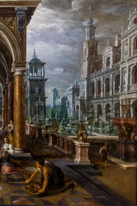 Salomon accueille la reine de Saba dans son palais