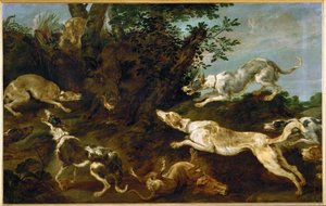 Chasse au sanglier - Paul de Vos