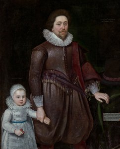 William, Lord Cavendish, Plus tard Deuxième Comte de Devonshire (1591-1628), et son Fils