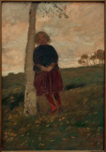 Fille au tronc de bouleau (aussi : Fille à l