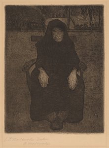 Vieille femme assise