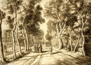 Bezuidenhoutseweg vue vers Wassenaar, 1756 - Paulus Constantijn la Fargue