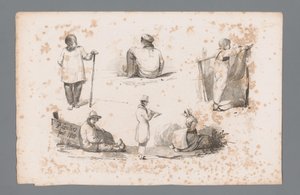 Six figures différentes (Principes de paysages)