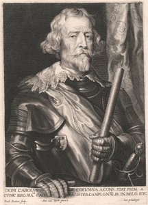 Dom Carolus de Columna a Cons. Stat. Prim. a Cubic. Reg. Matis. Cath. Magister Campi. Gnalis. in. Belg. Etc - Paulus Pontius