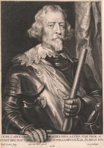 Dom Carolus de. Columna. a. Cons. Stat. Prim. a. Cubit Reg. Mat. Cath. Magister Campi..Gnalis. en Belgique, etc.