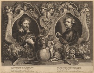 Rubens et van Dyck, un double portrait - Paulus Pontius, after Sir Anthony van Dyck and Erasmus Quellinus II