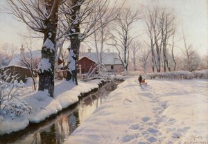 Paysage boisé en hiver