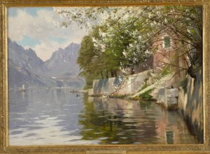 Jour de printemps au lac de Lugano - Peder Monsted
