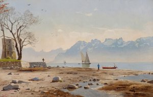 Lac Léman avec Tour Haldimand