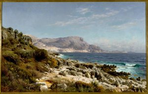 Côte près de Monte Carlo - Peder Monsted