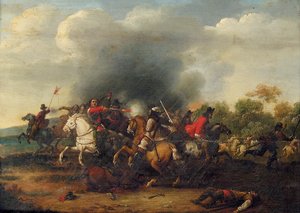 Une escarmouche de cavalerie