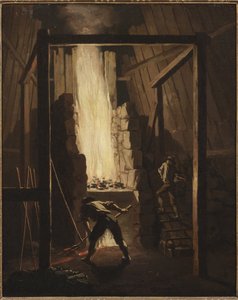 Intérieur de la fonderie de cuivre à Falun