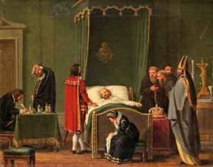 Sten Sture au chevet de mort du roi Charles VIII de Suède