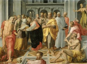 Visitation (Rencontre de Marie et Élisabeth en présence des saints Joseph et Jérôme)