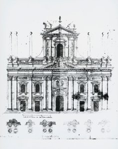 Conception pour la façade de la cathédrale de Milan