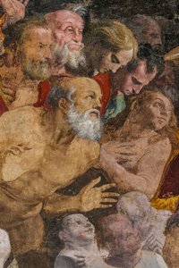 Saint Jean-Baptiste baptisant des gens, Chapelle Poggi - Pellegrino Tibaldi