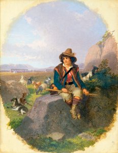 Un chevrier sur la Campagne romaine - Penry Williams