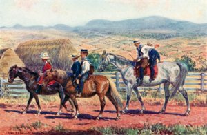 Enfants australiens allant à l