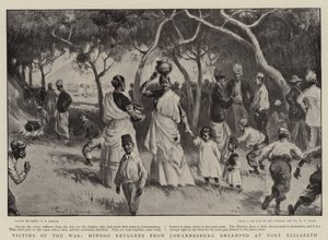 Victimes de la guerre, réfugiés hindous de Johannesburg campés à Port Elizabeth - Percy F.S. Spence