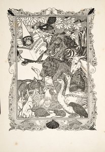 Frontispice, de A Hundred Anecdotes of Animals, pub. 1924 - Percy J. Billingshurst