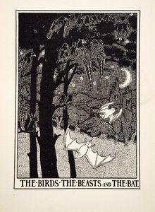 Les Oiseaux, les Bêtes et la Chauve-souris, de Cent Fables d