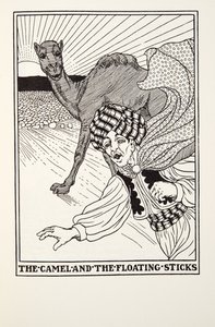 Le Chameau et les Bâtons flottants, des Fables de Fontaine, pub. 1905 - Percy J. Billingshurst