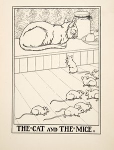 Le chat et les souris, de Cent fables d