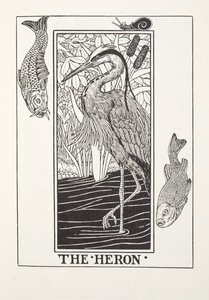 Le héron, des Fables de Fontaine, pub. 1905 - Percy J. Billingshurst