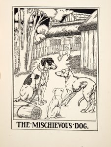 Le chien espiègle, de Cent fables d