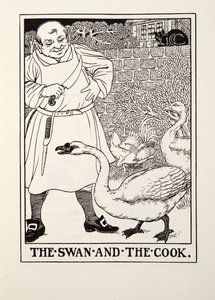 Le Cygne et le Cuisinier, des Fables de La Fontaine, pub. 1905 - Percy J. Billingshurst