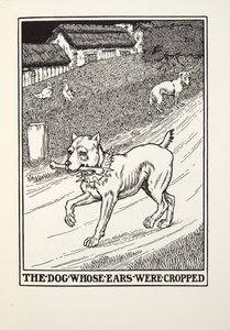 Le Chien aux Oreilles coupées, des Fables de Fontaine, pub. 1905