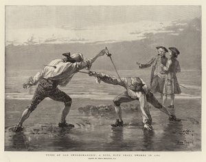 Types de vieilles escrimes, un duel à l