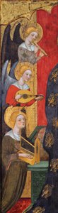 Madone avec des anges jouant de la musique (détail)