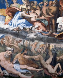 Chute des géants ou Jupiter lançant des éclairs sur des géants rebelles