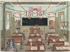 Salle de classe rurale, 1900 - Perkins Harnly