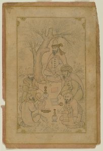 Un rassemblement de derviches, milieu du 17e siècle - Persian School