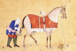 Un palefrenier avec un cheval, 1694